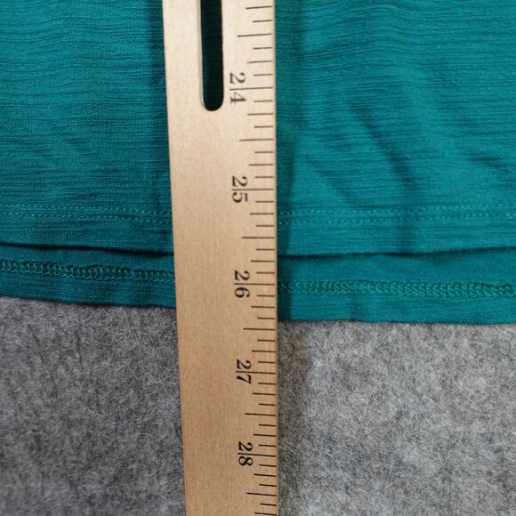 J. Jill Top Womens Extra Large Petite Wearever Collection Cap Sleeve Teal Knit - Picture 8 of 9